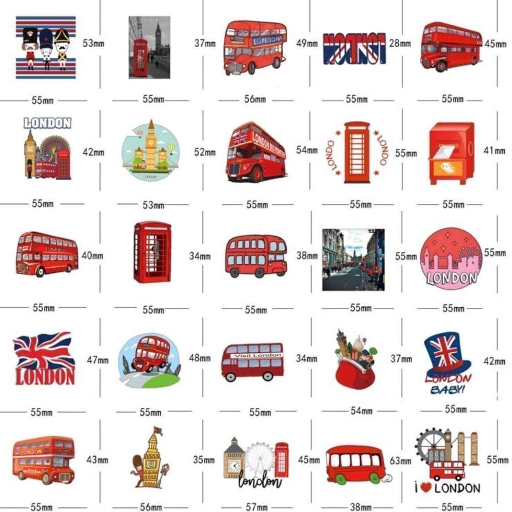 London England Assorted Stickers - Picture 5 of 6
